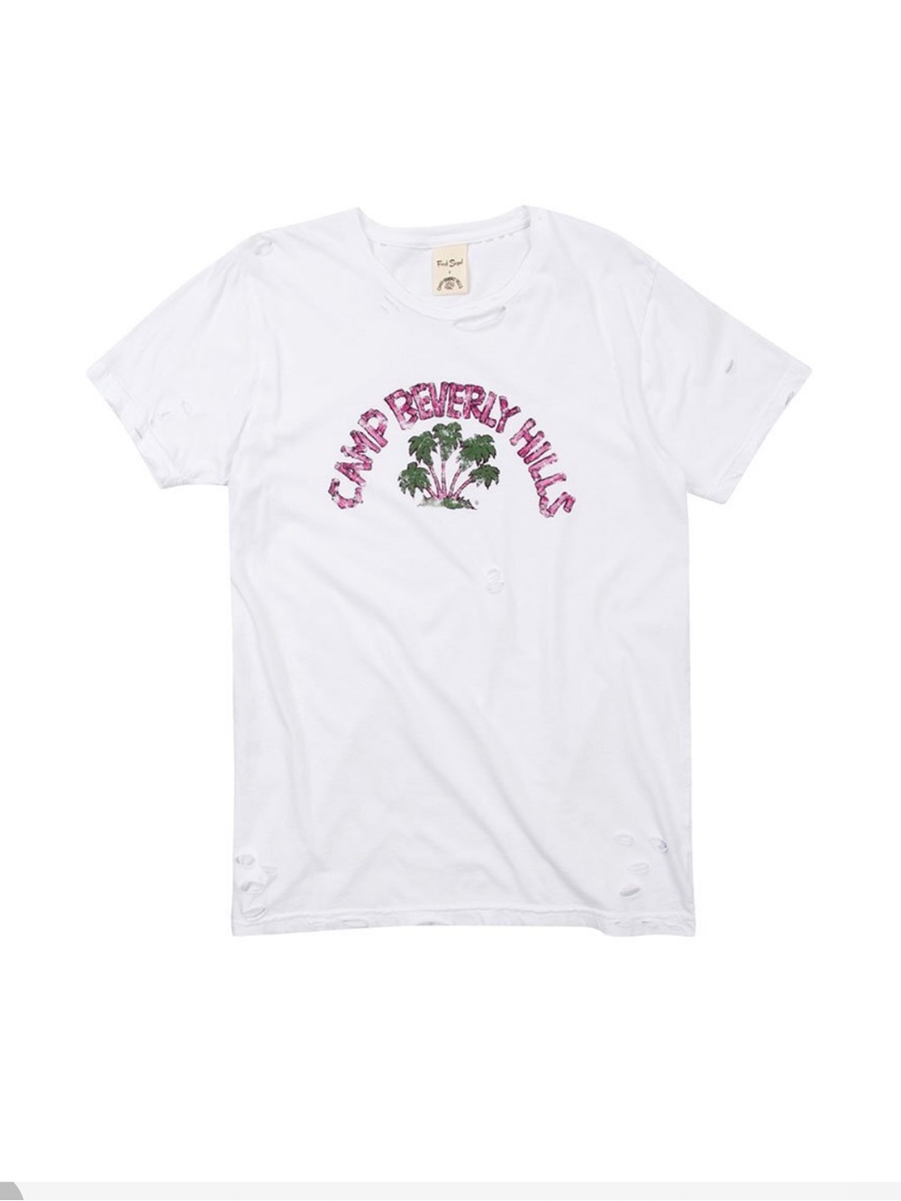 Fred Segal Camp Beverly Hills Destroyed Tee Shirt